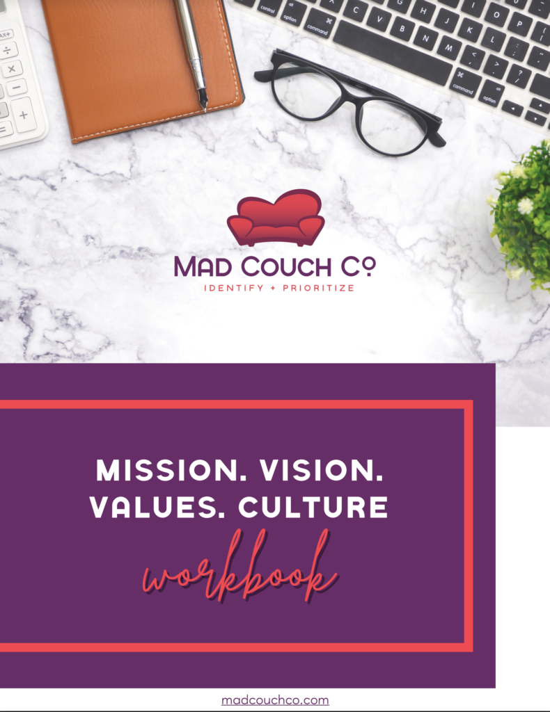 Mission, Vision, and Values Workbook cover